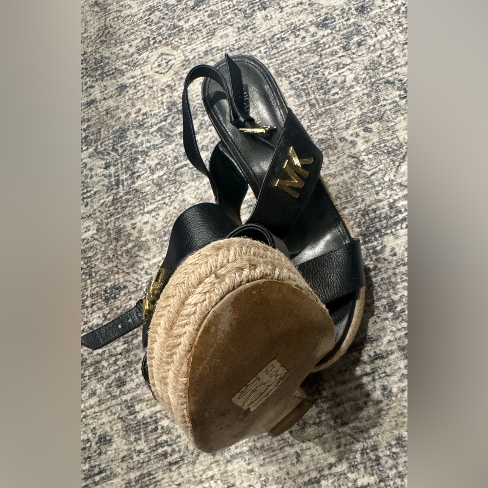 Michael Kors DEANNA wedge sandals espadrille platform - size 8.5 , fits 8 - Picture 3 of 6
